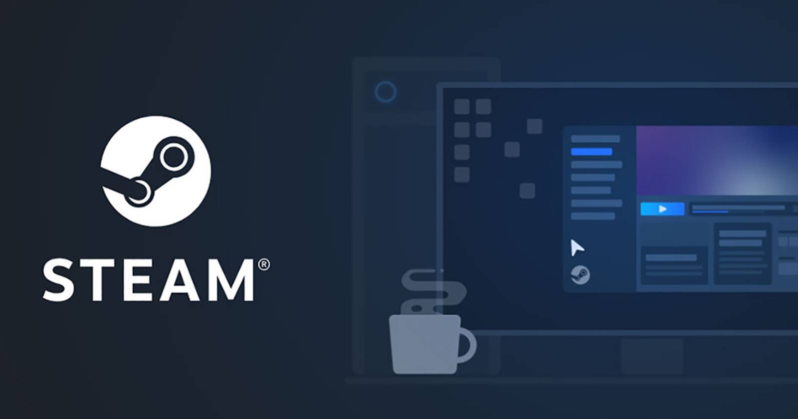 Окно клиента Steam на рабочем столе