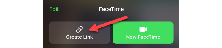 Создать ссылку FaceTime на iPhone.