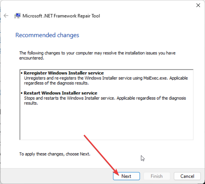 Применение исправлений и завершение