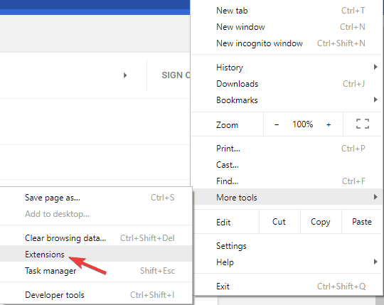 Google Chrome screen went black