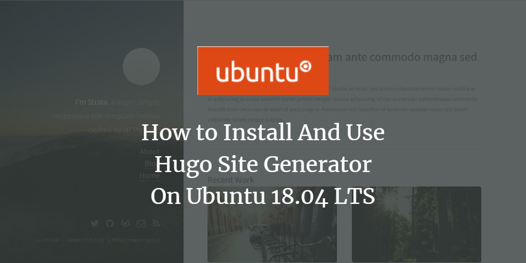 Установка Hugo на Ubuntu 18.04 — руководство