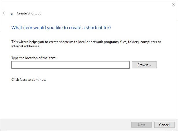 создать ярлык в проводнике