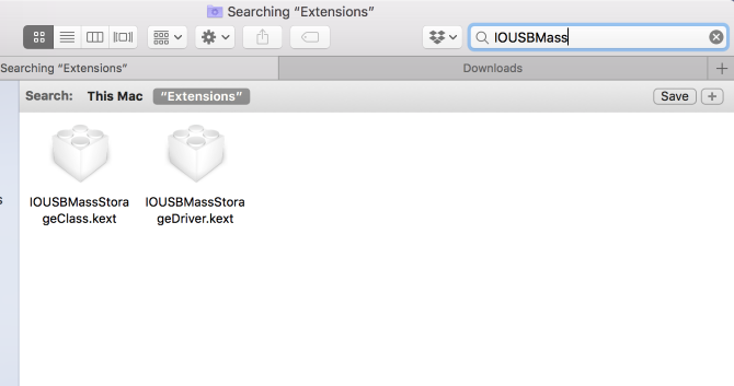 Disable USB storage on Mac
