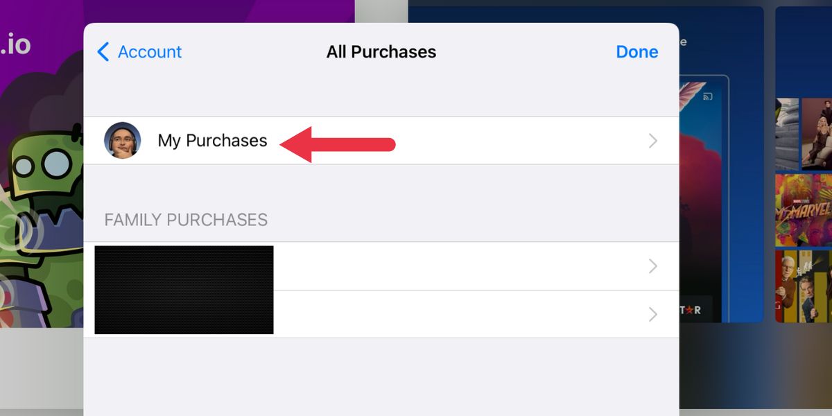 Список покупок или имя члена семейной группы