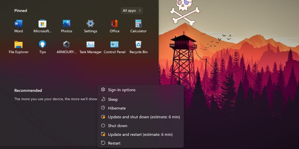Проверка активности гибернации