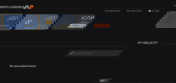 Выбор версии Unreal Engine