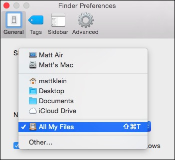 Добавление папки в боковую панель Finder