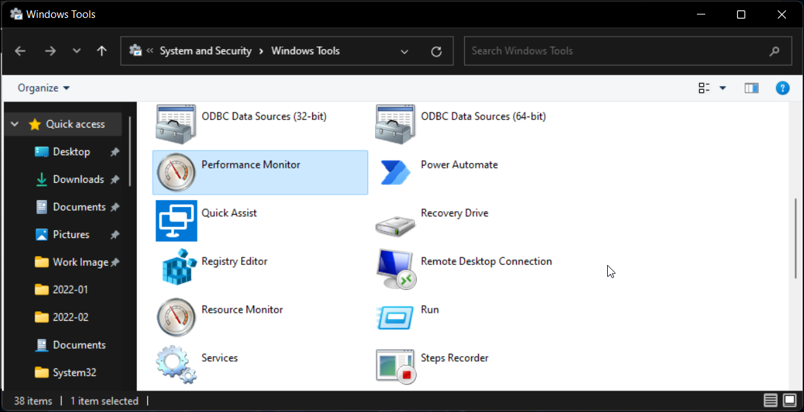 Список системных утилит в Windows Tools