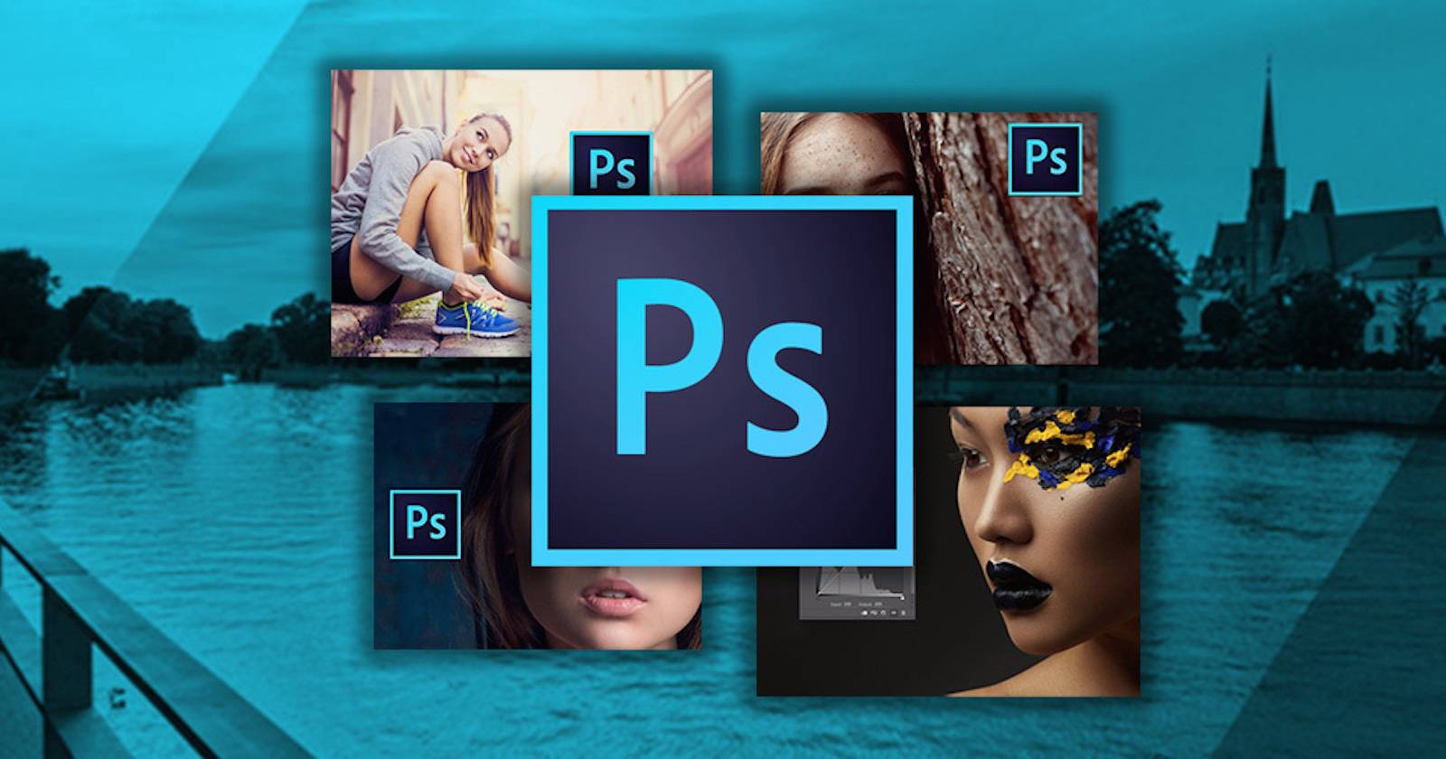 Изменение размера и объединение слоёв в Photoshop