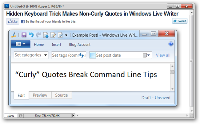 Параметры текста и умных кавычек в Photoshop