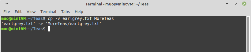 Опция verbose с cp