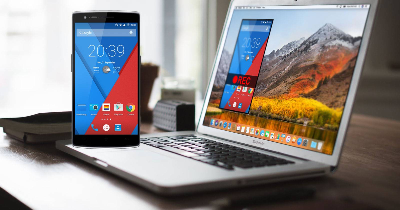 Запись экрана Android на Mac с AndroidTool