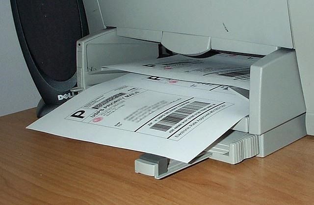 Печать транспортной этикетки перед отправкой