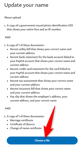 Нажмите «Выбрать файл» и загрузите документ.