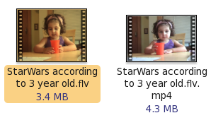 Контекстное меню Nautilus с пунктом Convert for iPod