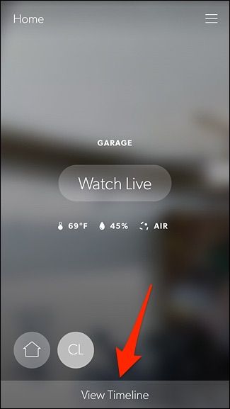 Просмотр таймлайна в приложении Canary