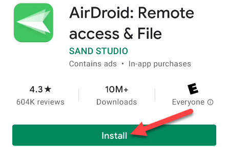 Скачать AirDroid из Google Play Store