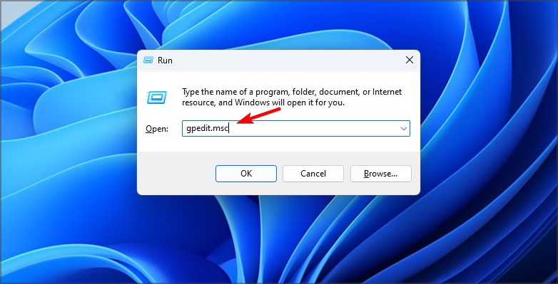 Окно локального редактора групповой политики