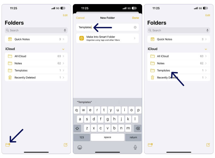 Шаблоны в Apple Notes — как создать и использовать