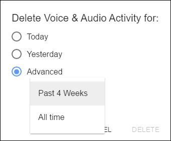 Предупреждение Google о влиянии удаления на функции распознавания речи