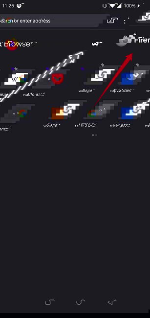 Новая приватная вкладка в Firefox