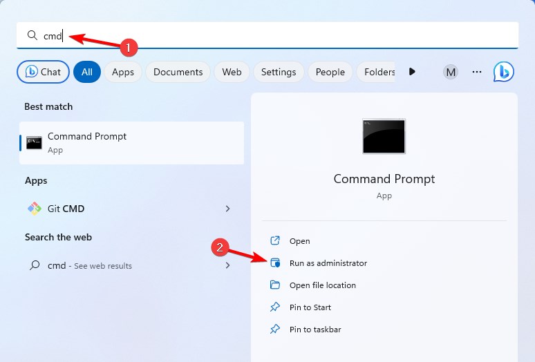 Запуск командной строки от имени администратора