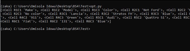 Вывод результатов чтения в командной строке