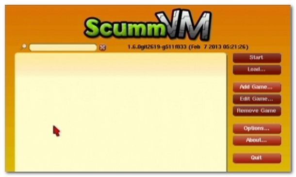 Процесс добавления игры в ScummVM: выбор папки и подтверждение