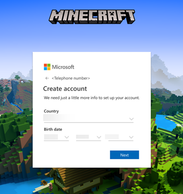 Подтверждение страны и даты рождения