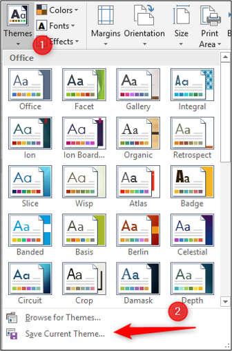 Сохранение текущей темы