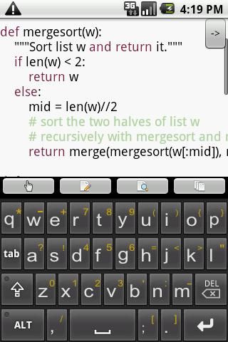 Редактирование HTML-кода на планшете