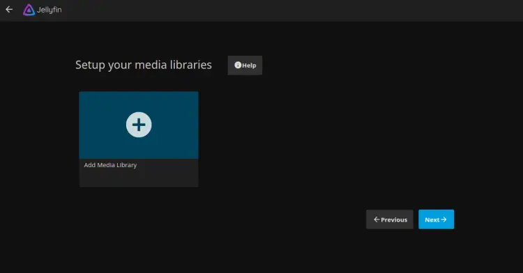 Добавление медиатеки в Jellyfin