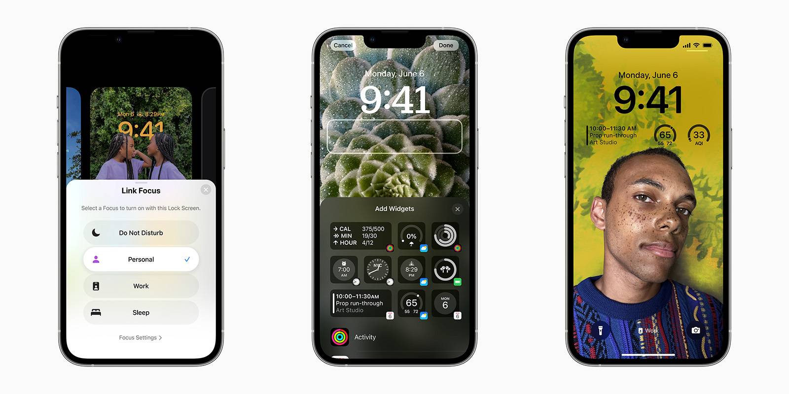 Экран блокировки для тренировок на iPhone