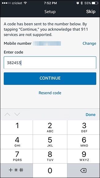 Экран «Сообщения» в приложении Alexa