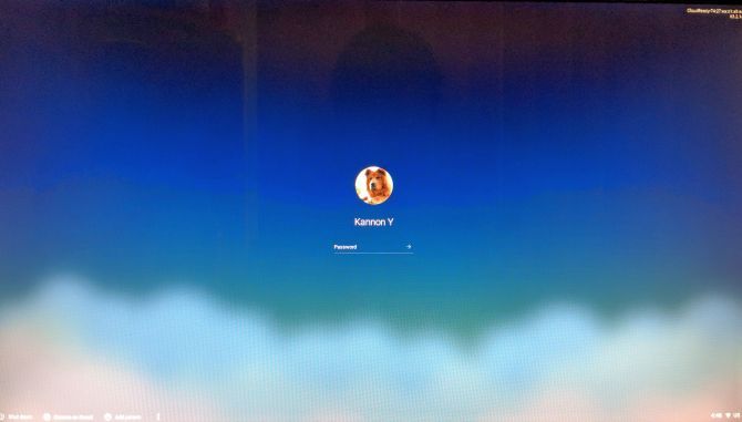 turn pc into chromebook - login screen