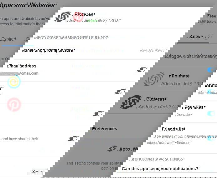 Пример: Facebook передал email стороннему приложению