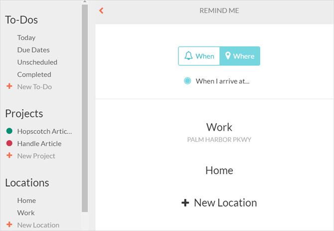 Добавление новой локации в Handle: ввод адреса и сохранение