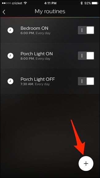 Кнопка добавления новой рутины
