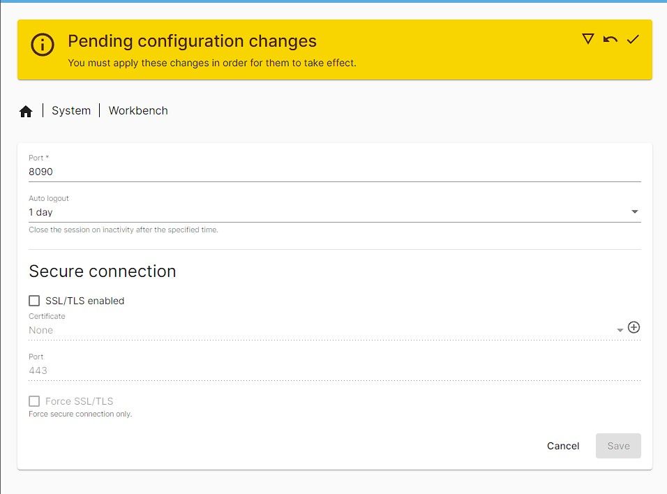 Смена порта по умолчанию в OpenMediaVault