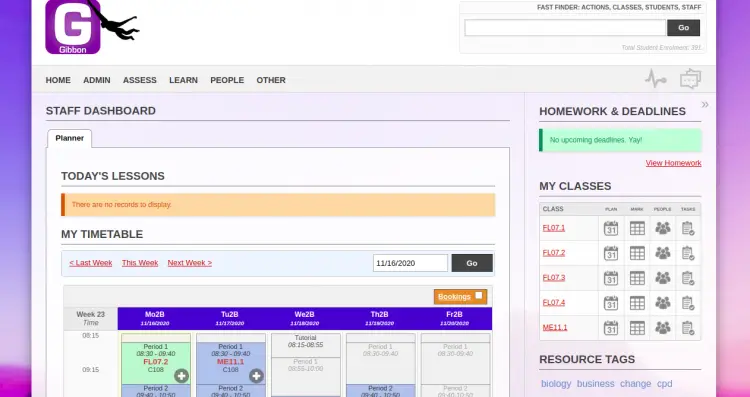 Уроки в Gibbon