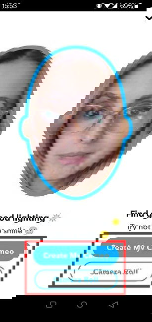 Cameos Selfie Snapchat Selfie View