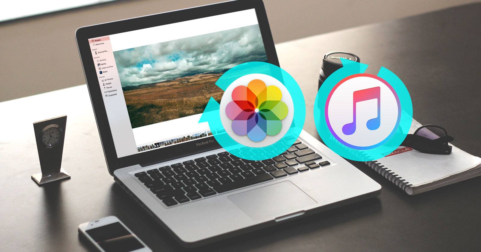 Резервное копирование iTunes и Фото на Mac