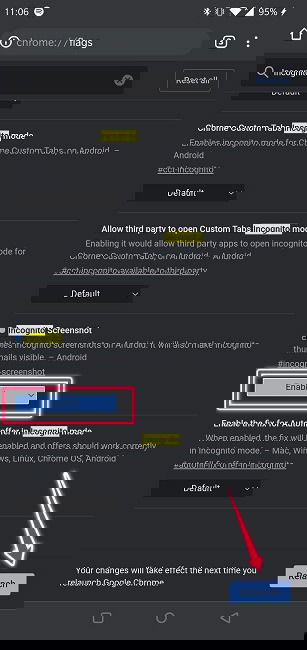Кнопка перезапуска Chrome
