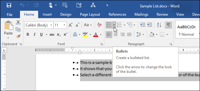 01_clicking_bullets_drop_down_arrow