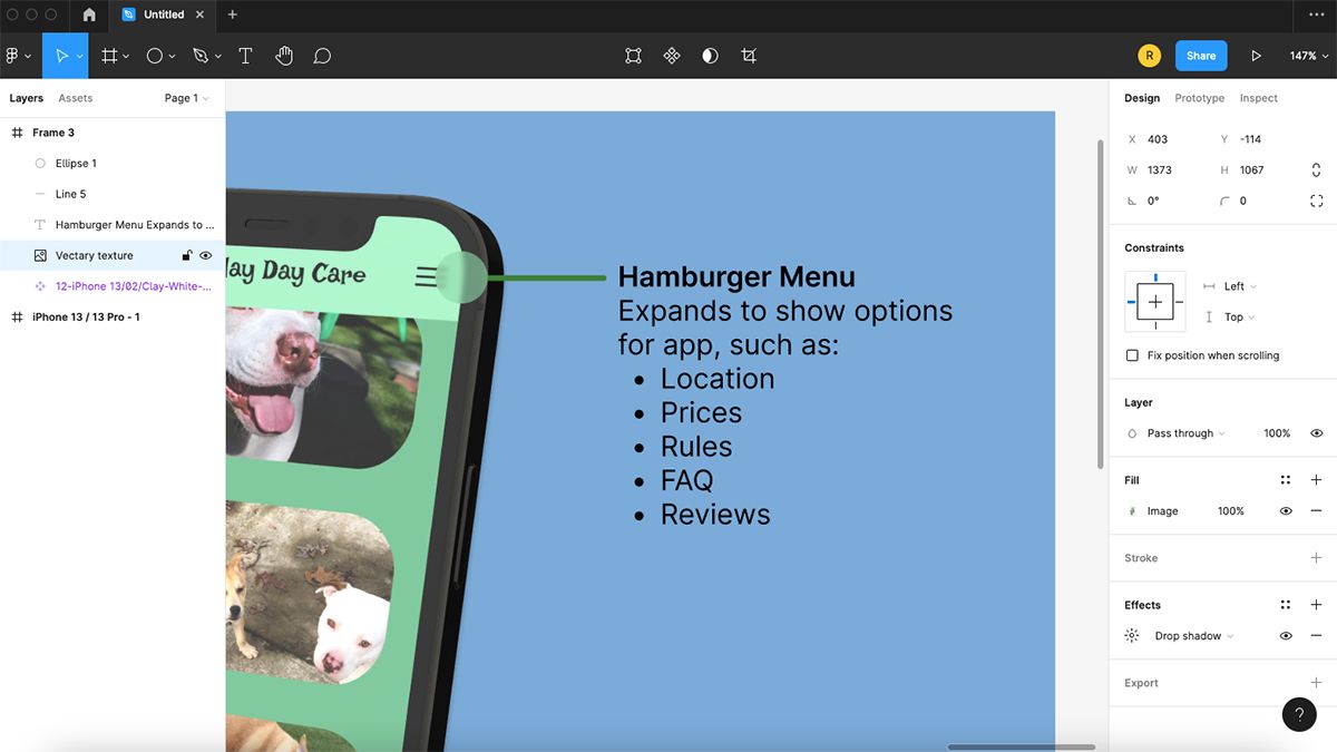 Увеличенный вид круга с эффектом размытия и 60% непрозрачности.