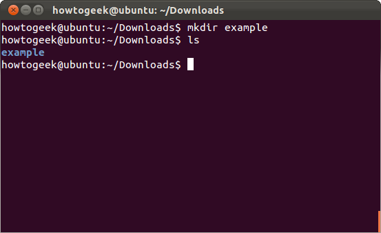 Создание директории mkdir