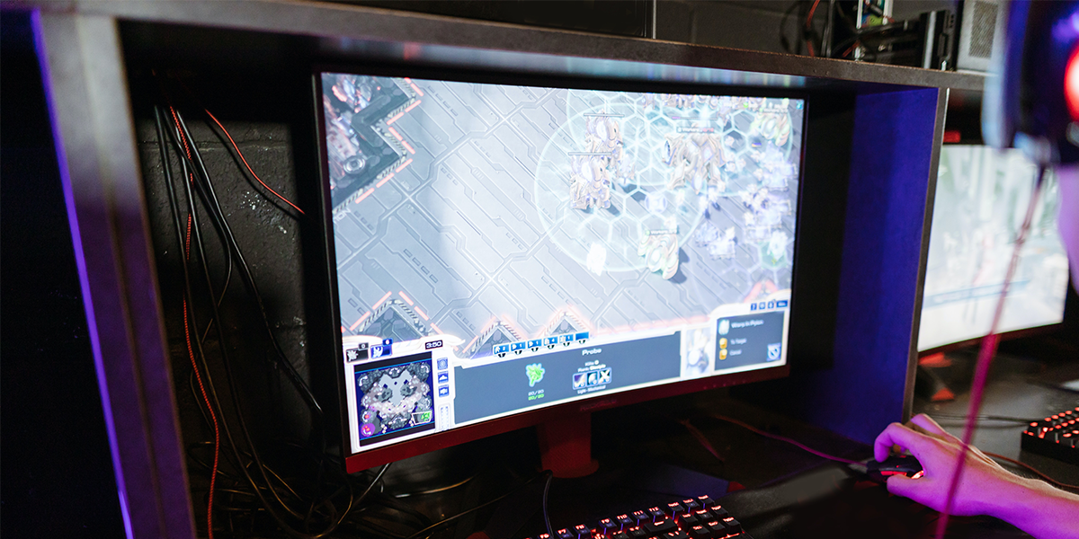 Video game on a computer