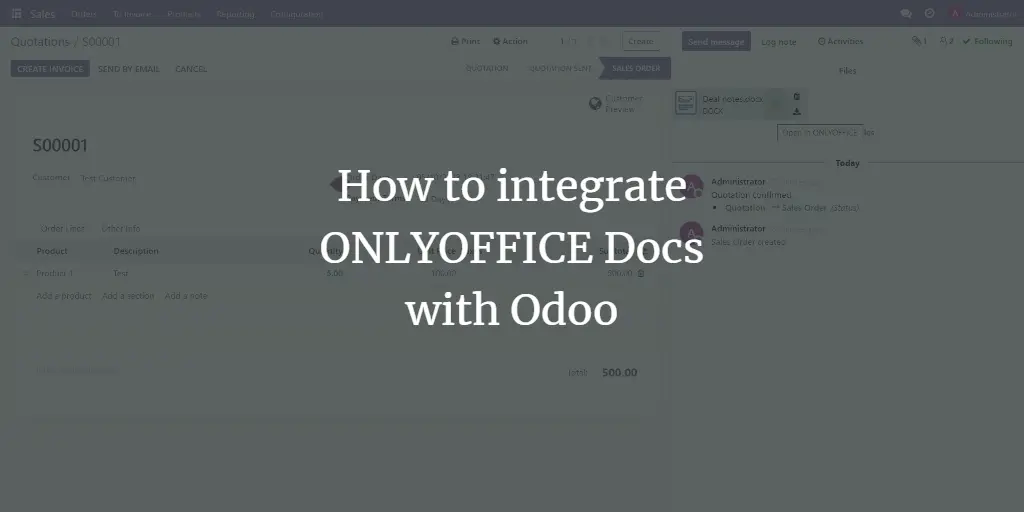 Интеграция ONLYOFFICE и Odoo