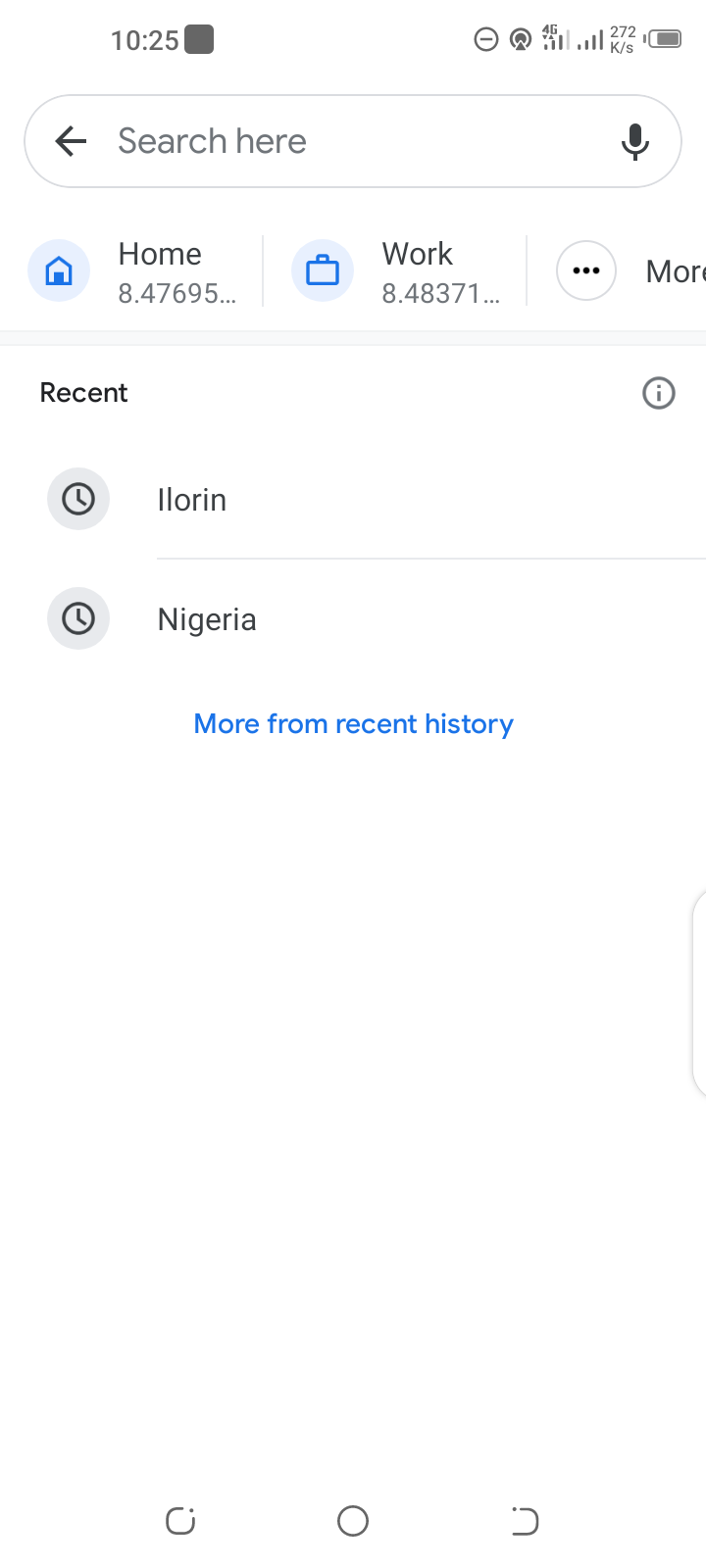Тапните три точки рядом с записью «Дом» или «Работа» для доступа к редактированию