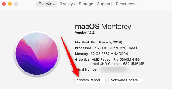 Откройте системную информацию компьютера.